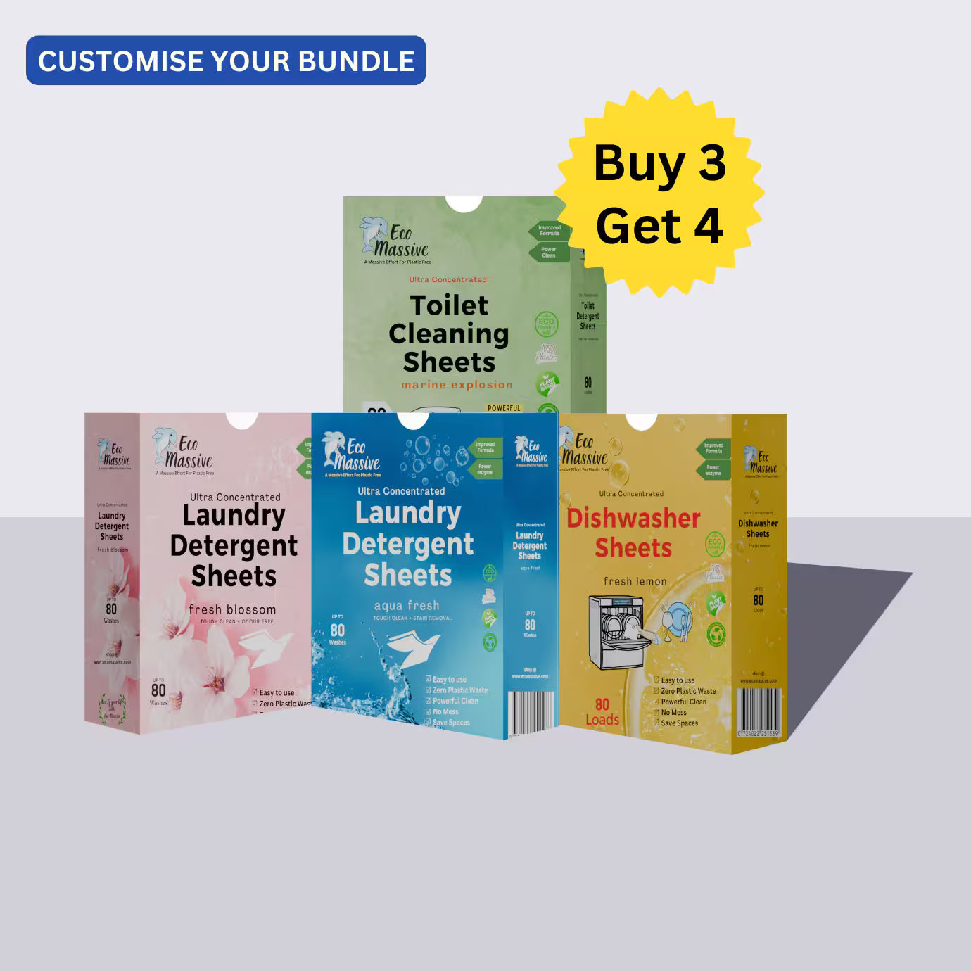 Eco-Friendly Laundry Detergent Sheets – 80 Loads/pack