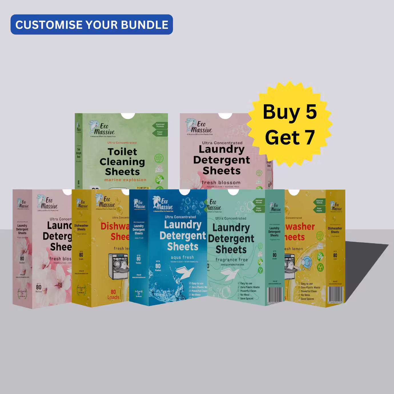 Eco-Friendly Laundry Detergent Sheets – 80 Loads/pack