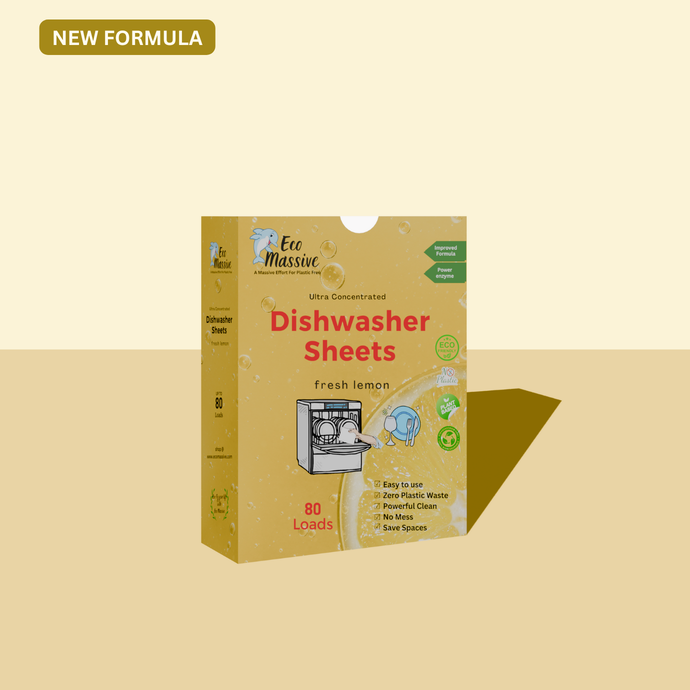 Affordable dishwasher detergent sheets with lasting value