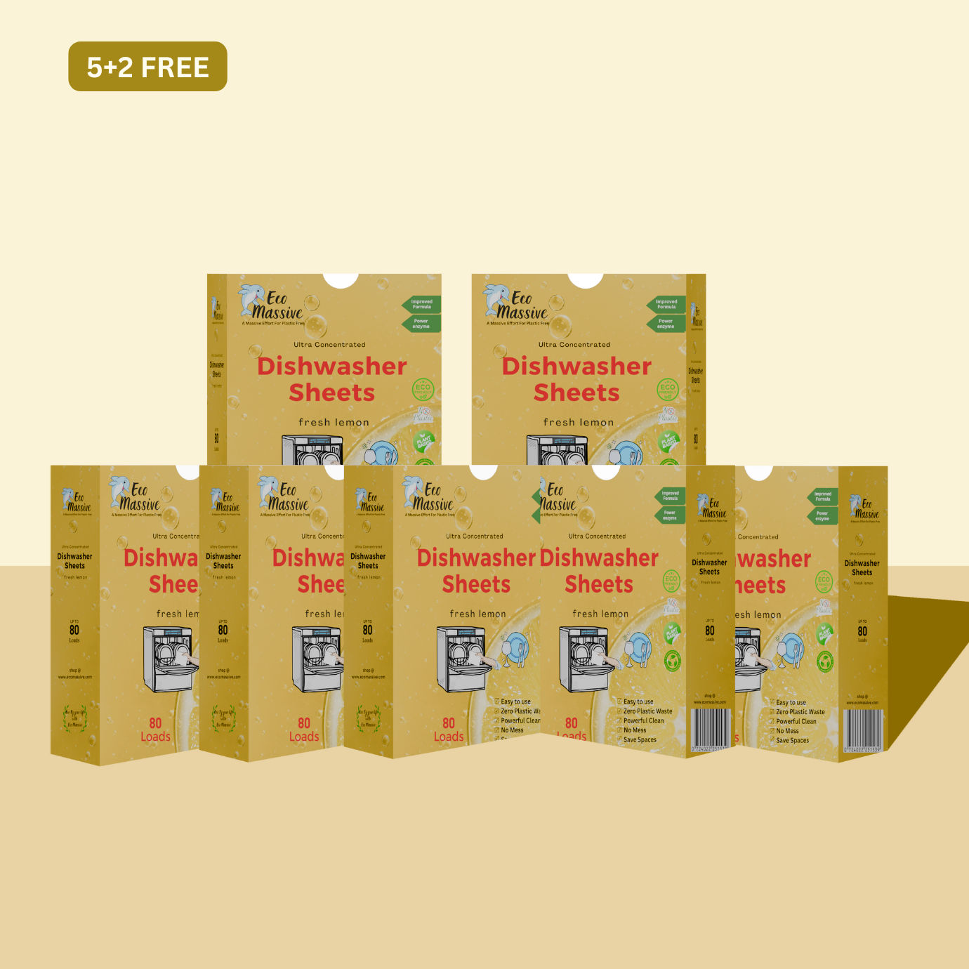 Dishwasher sheets suitable for all dishwasher brands