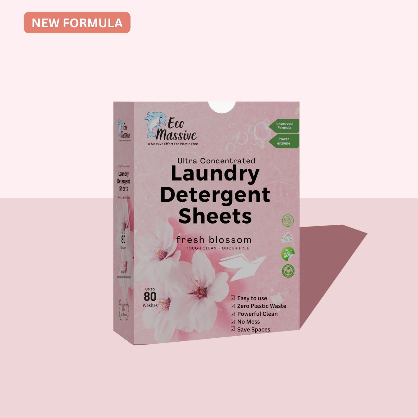 Fresh Blossom laundry sheets eco-friendly daily washing