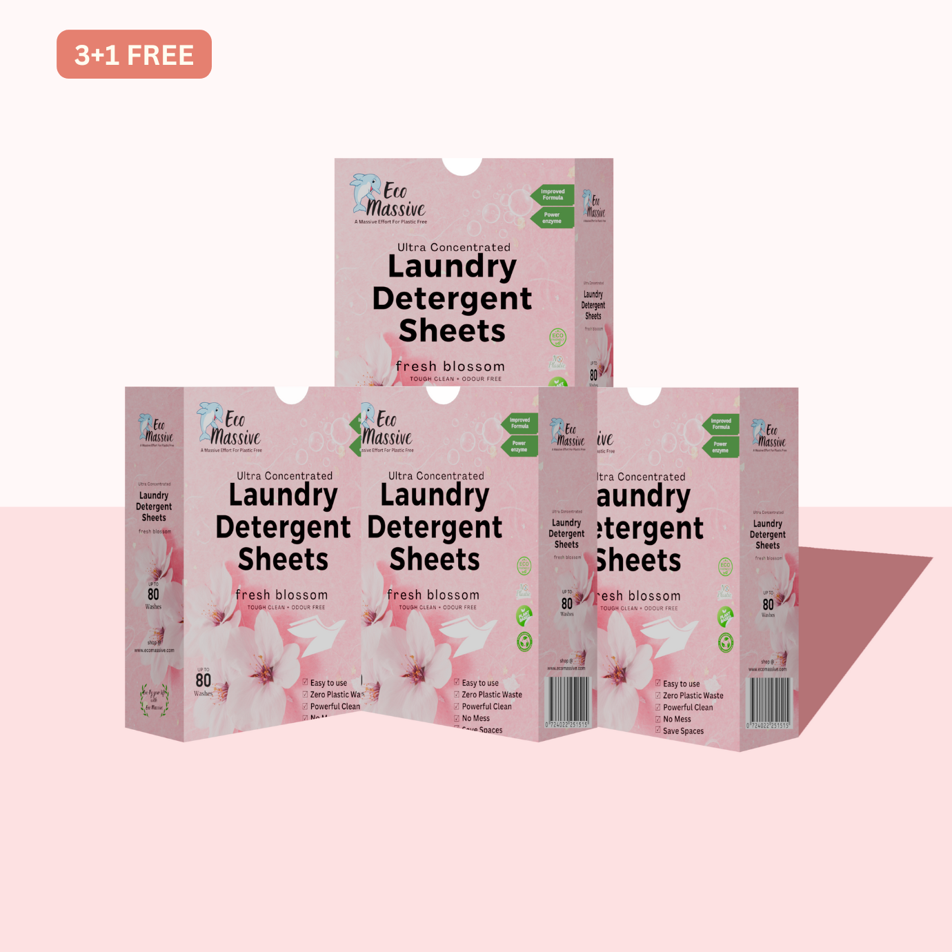 Fresh Blossom laundry sheets, eco-friendly and gentle