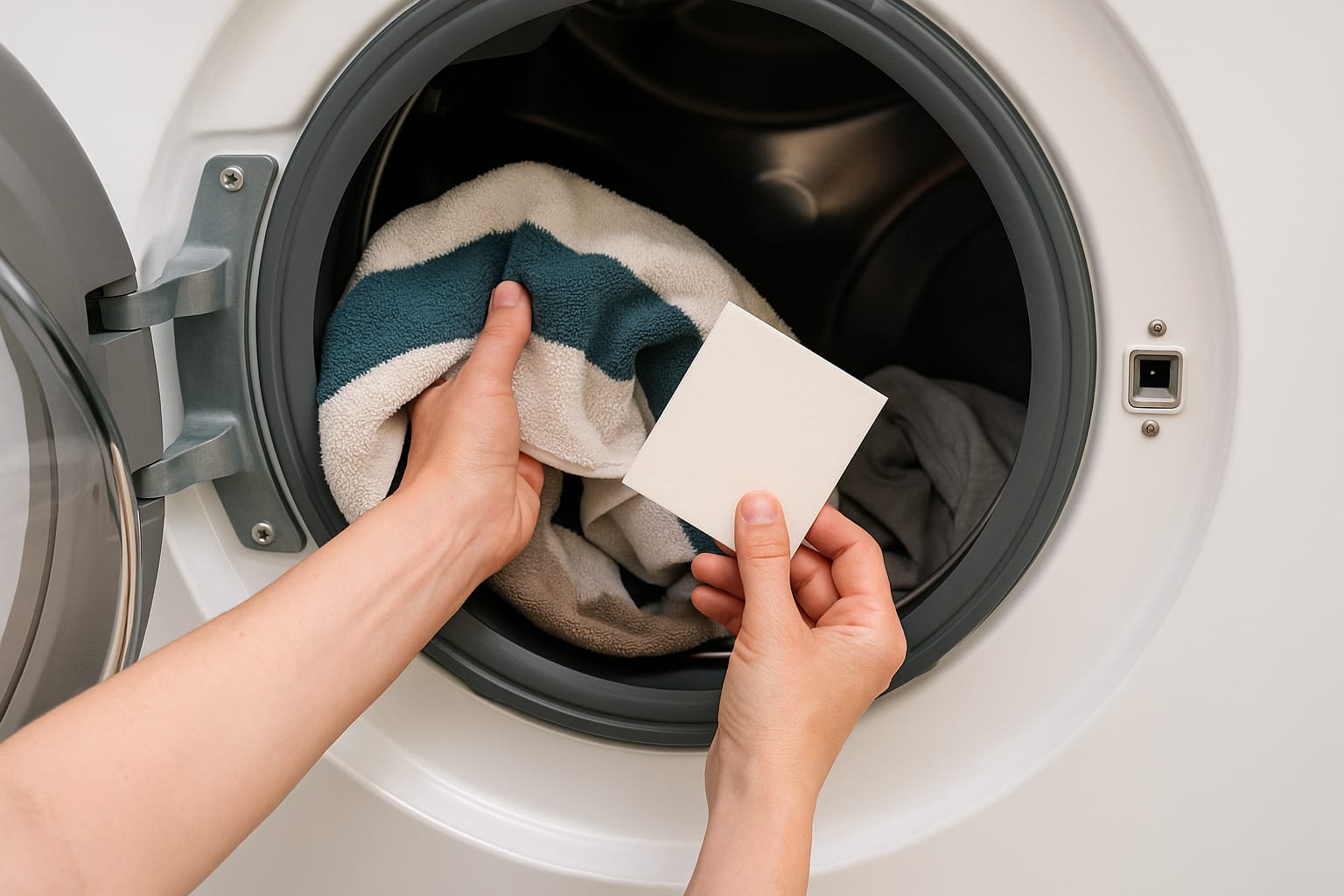 Laundry detergent sheets dissolving in cold water during a washing machine cycle