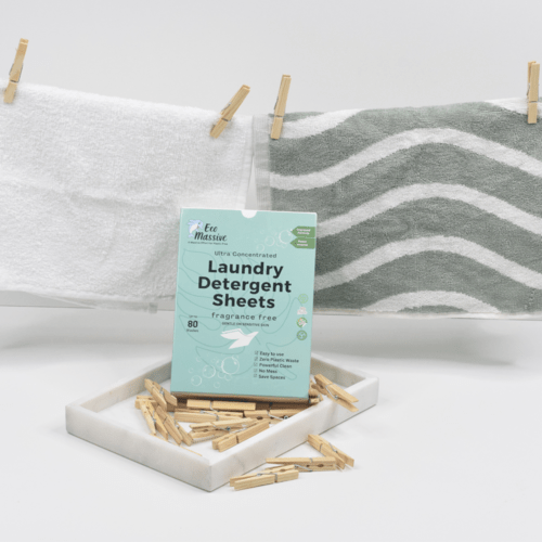Chemical-free toilet cleaning sheets
Earth-friendly laundry solutions
Reusable dishwasher sheets