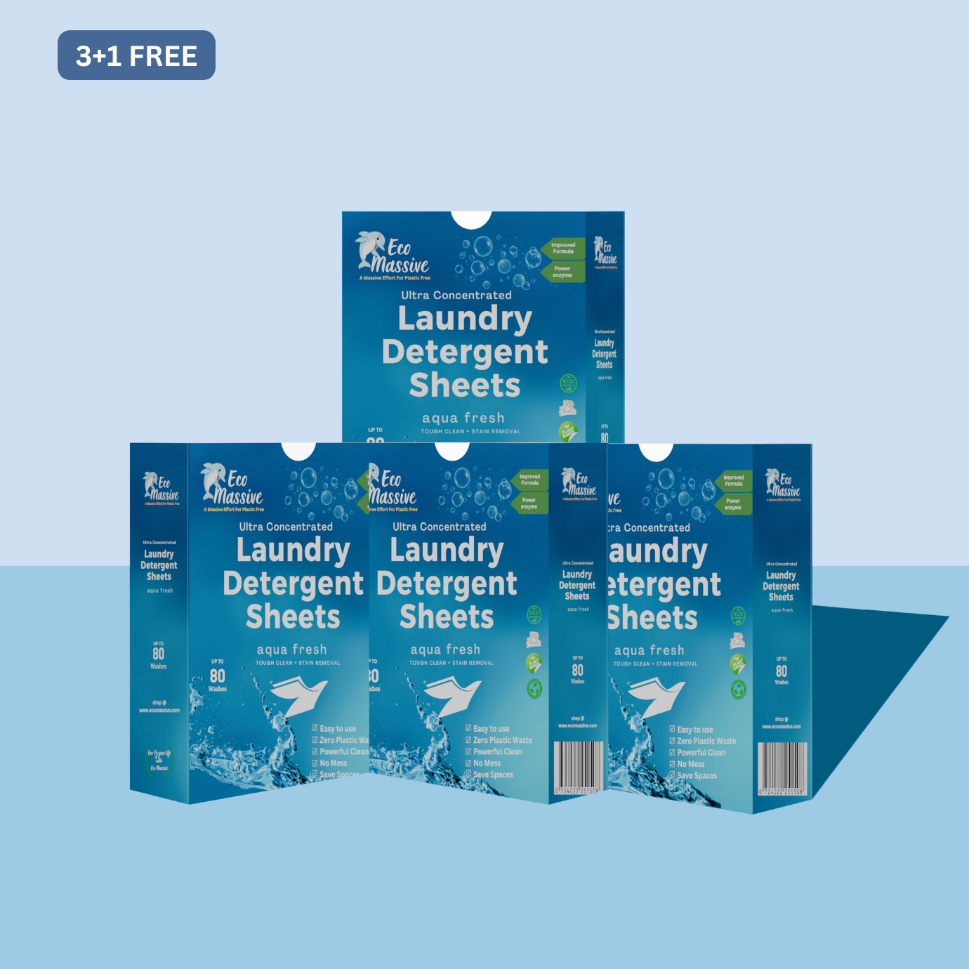 Laundry Detergent Sheets - 80 Loads
