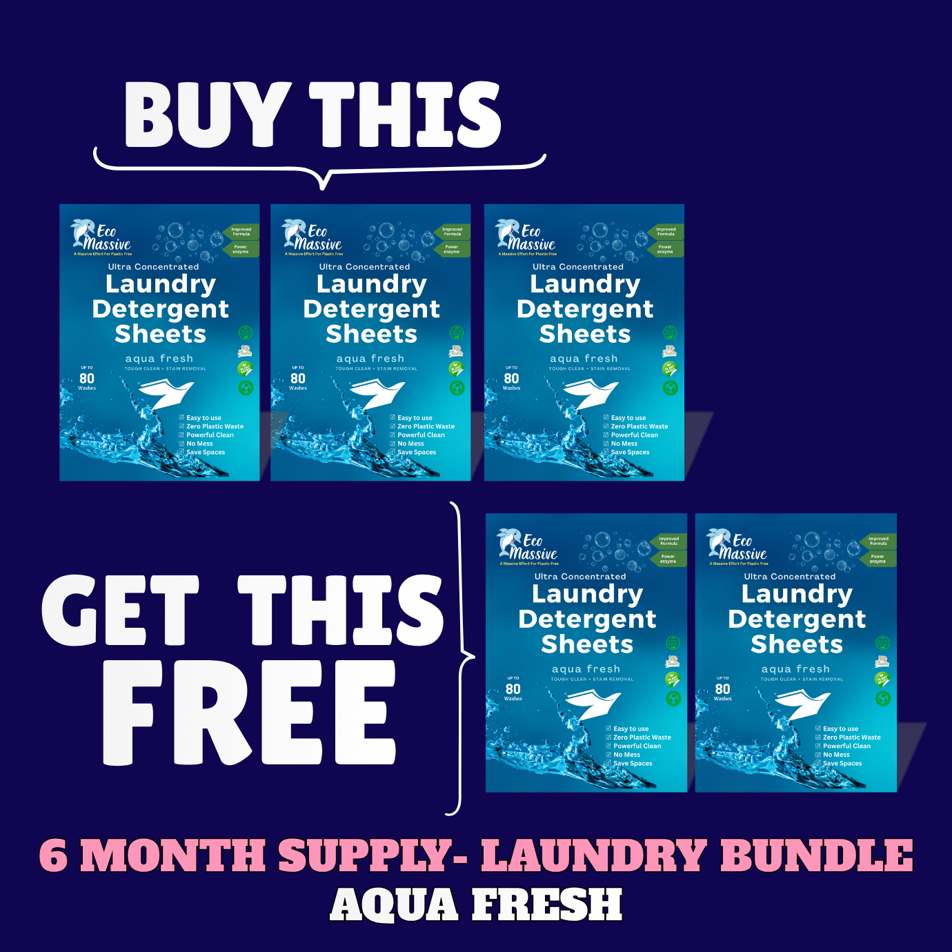Eco-Friendly Laundry Detergent Sheets