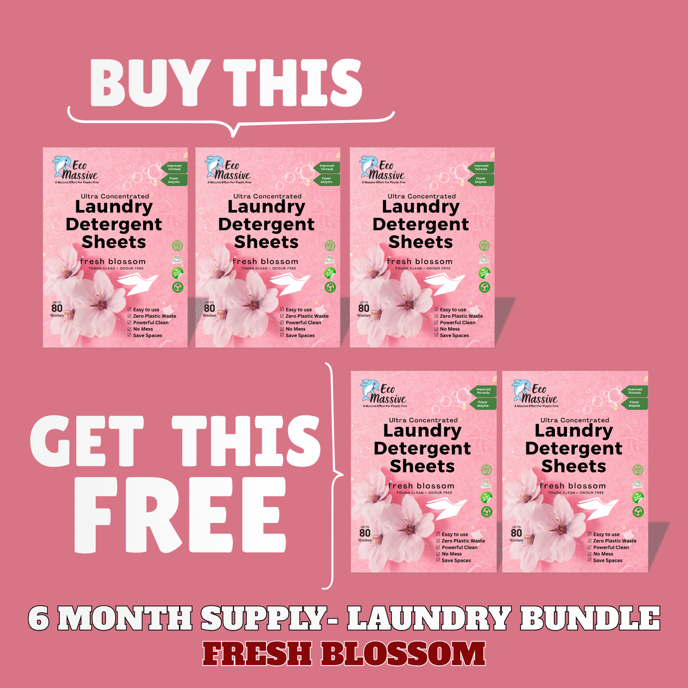 Eco-Friendly Laundry Detergent Sheets