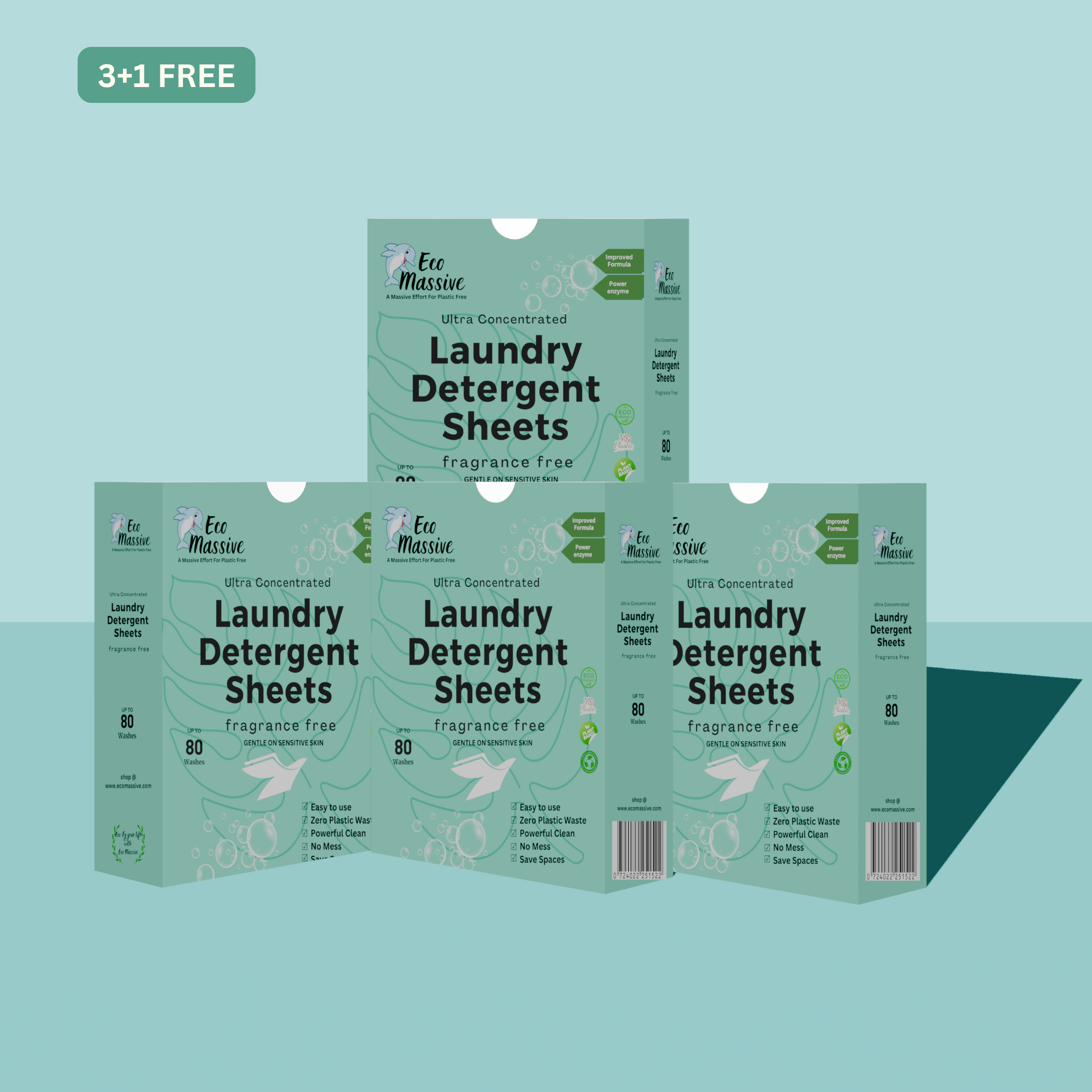 Laundry Detergent Sheets - 80 Loads