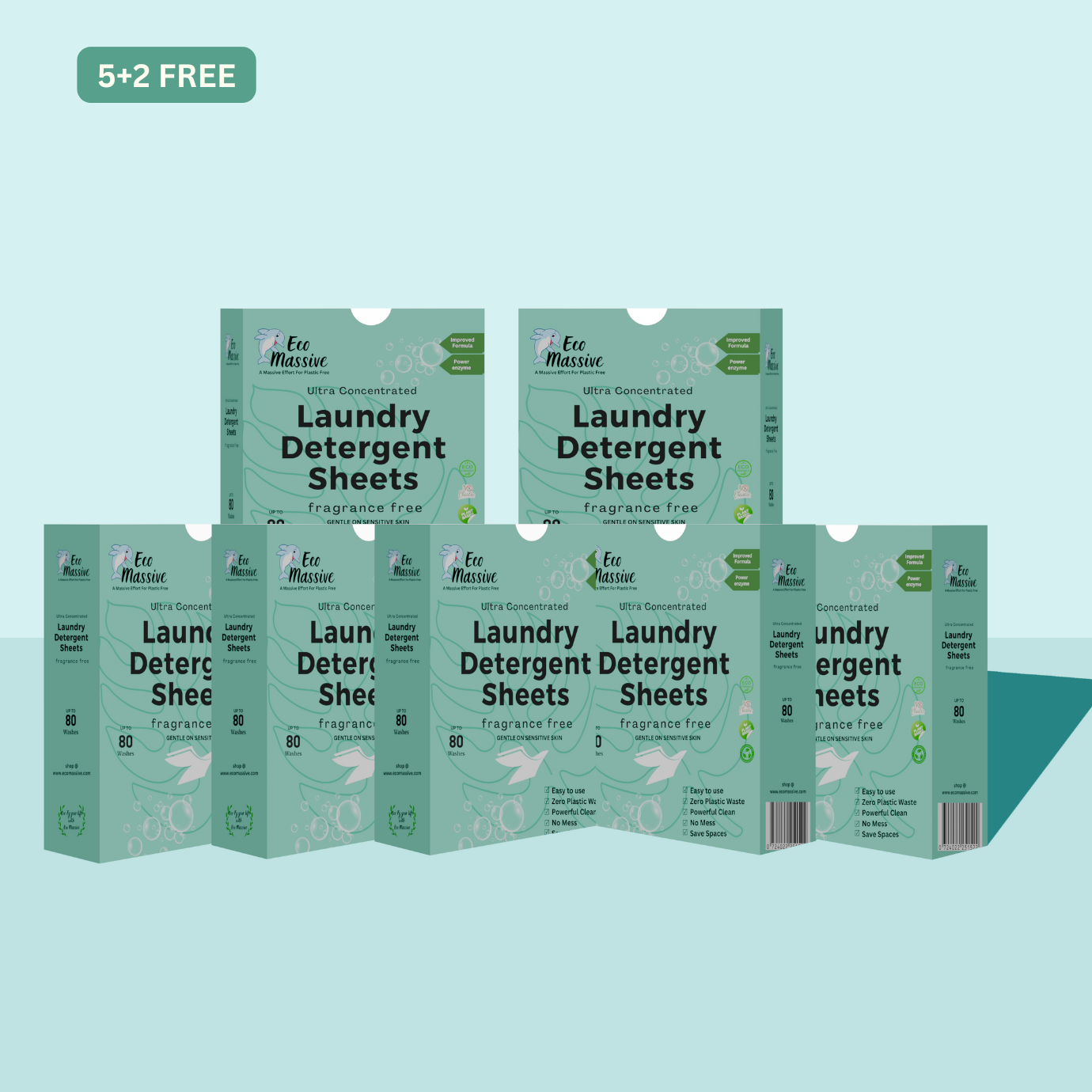 Laundry Detergent Sheets - 80 Loads