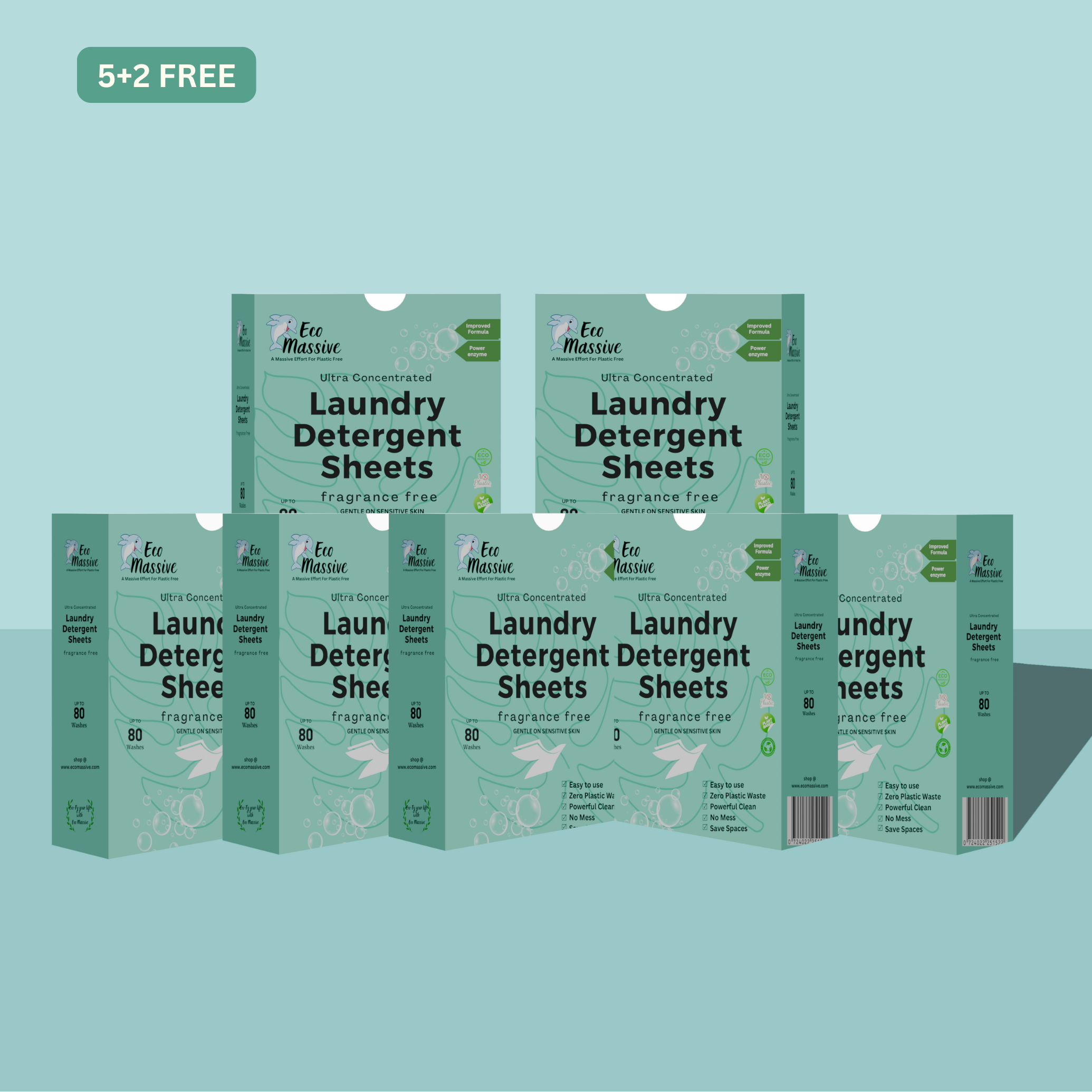 Laundry Detergent Sheets - 80 Loads