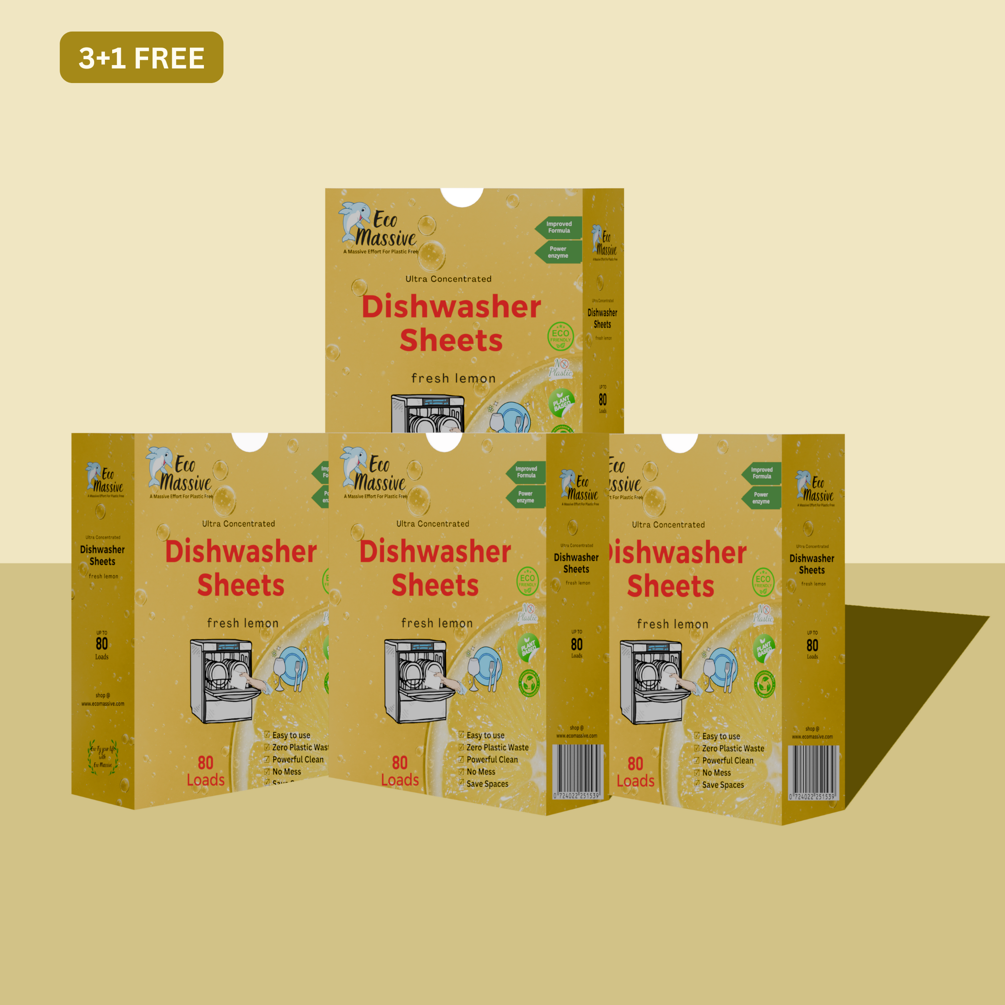 Dishwasher Detergent Sheets - 80 Loads