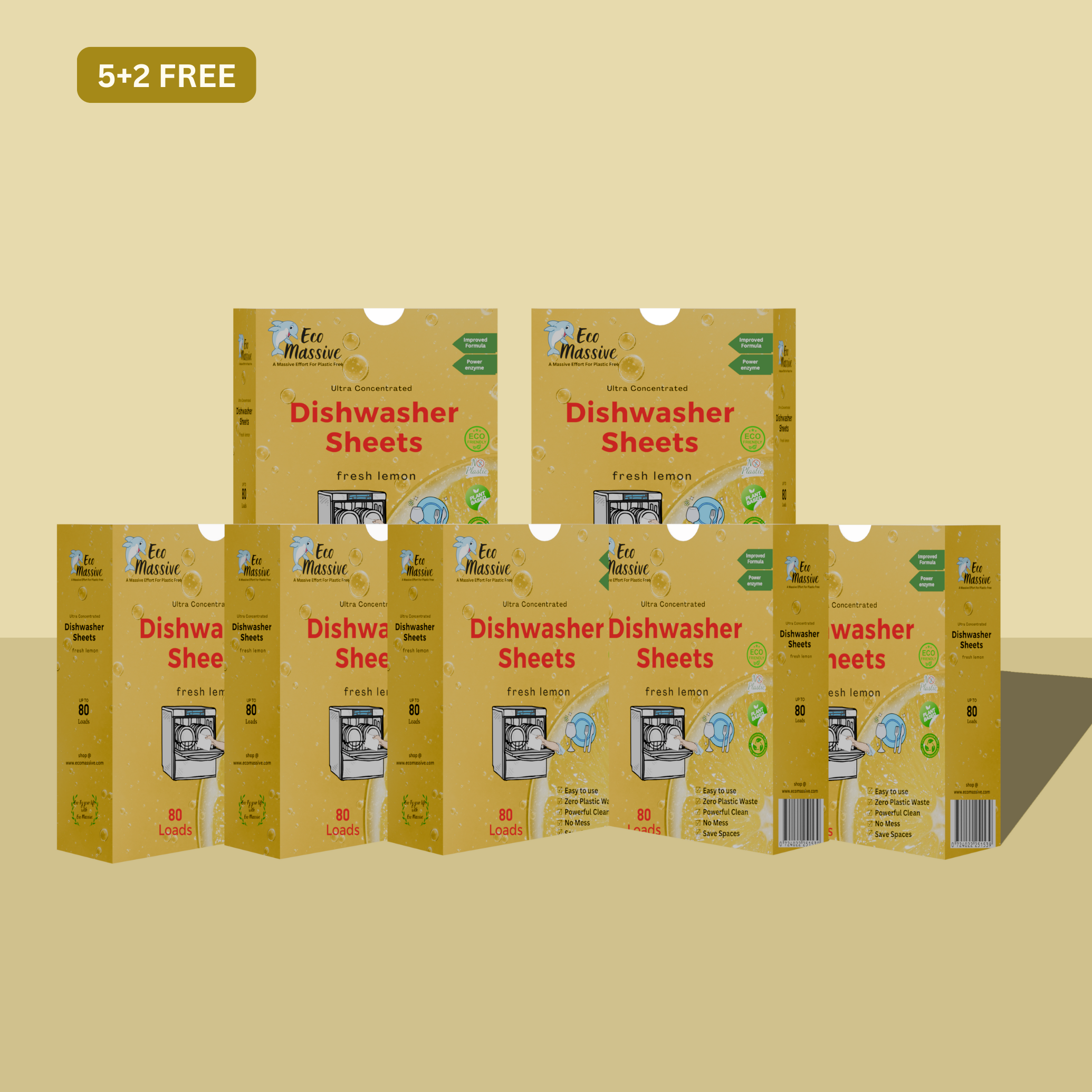 Dishwasher Detergent Sheets - 80 Loads
