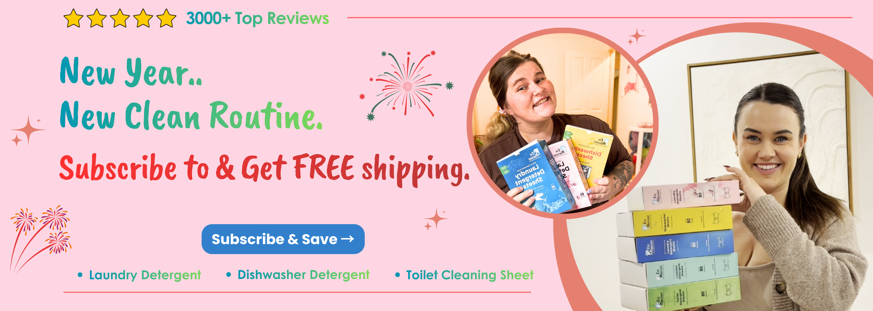 Eco friendly cleaning sheets for a plastic free home by Eco Massive