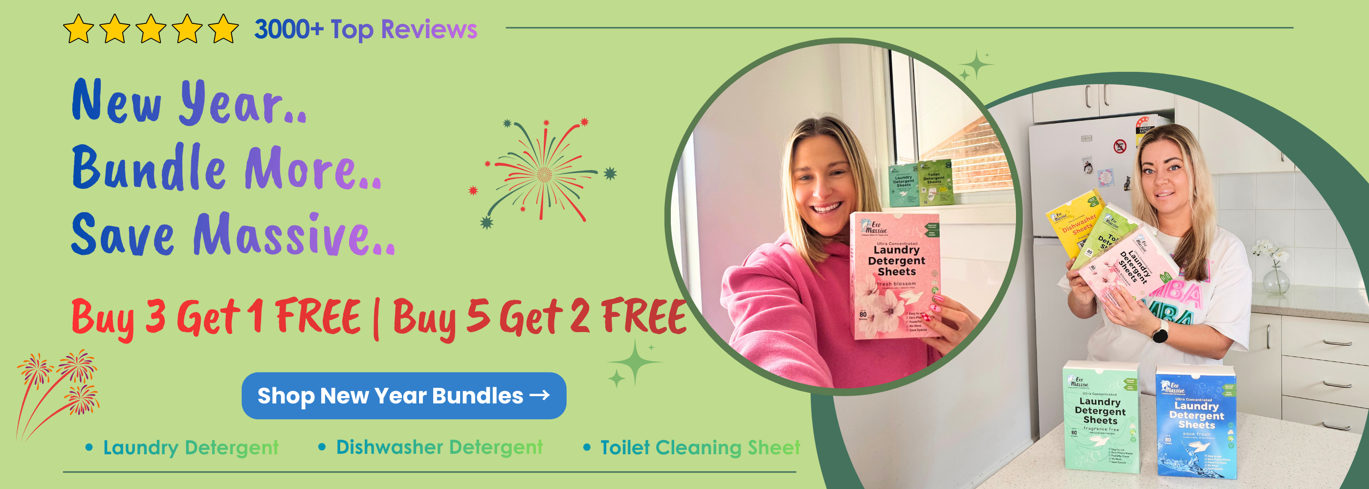 Eco friendly cleaning sheets for a plastic free home by Eco Massive