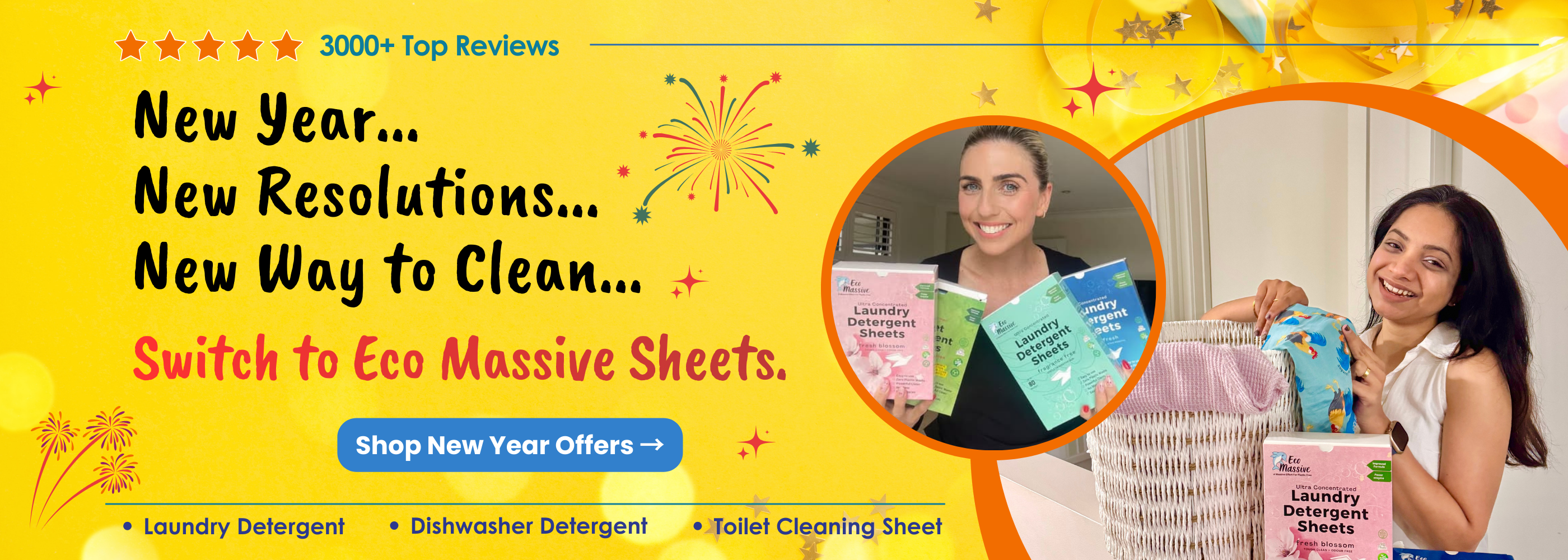 Eco friendly cleaning sheets for a plastic free home by Eco Massive