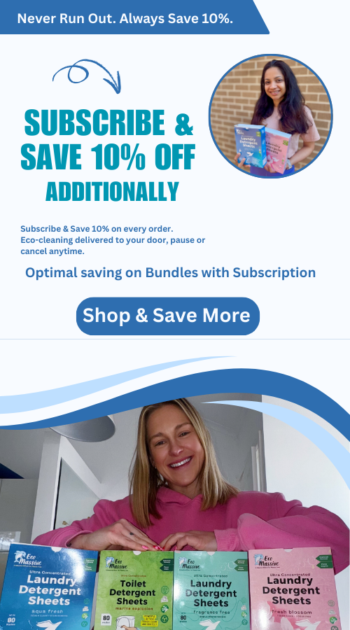 Eco friendly cleaning sheets subscription with free shipping