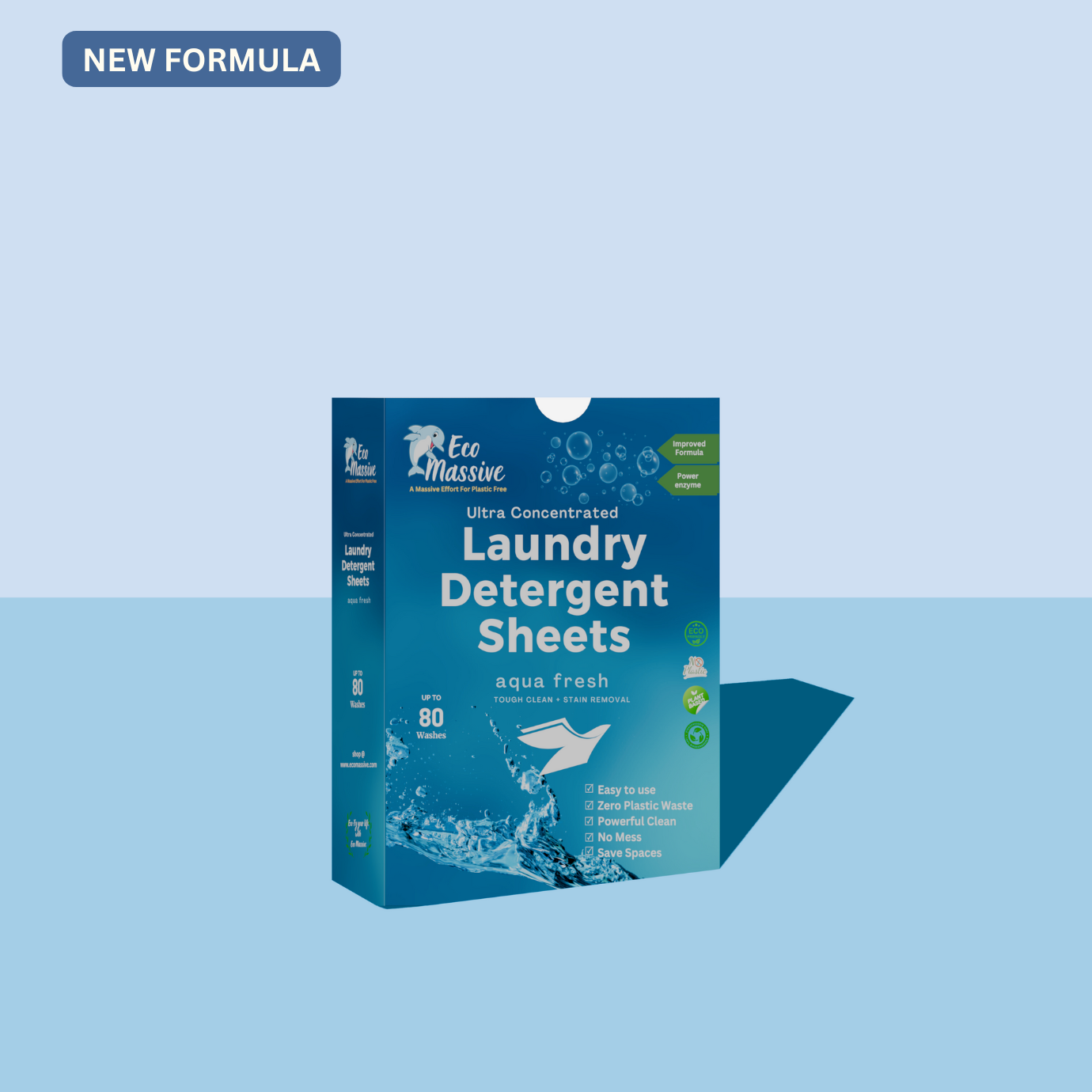 Easy-to-use laundry sheets for daily washing