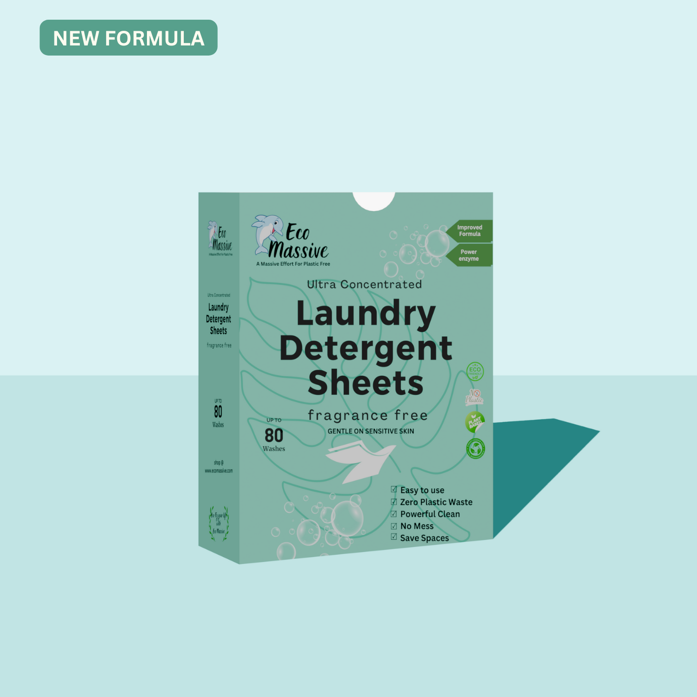 Eco Massive laundry sheets available with subscription plans