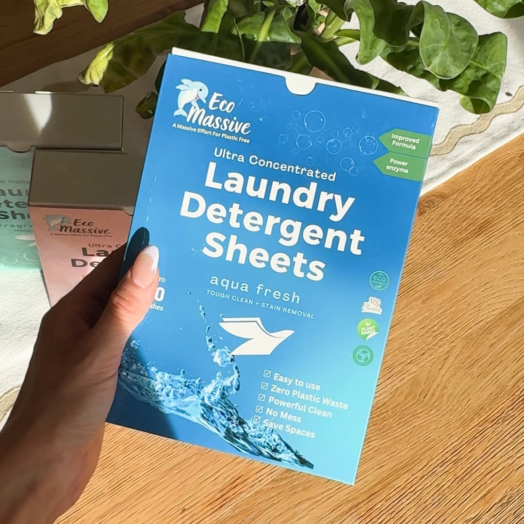 Fragrance free laundry detergent sheets for sensitive skin